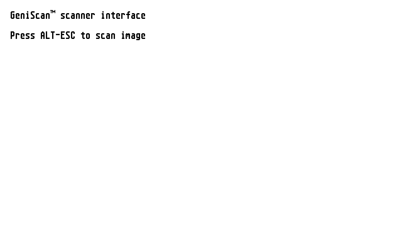 GeniScan Scanner Interface — screenshot 1